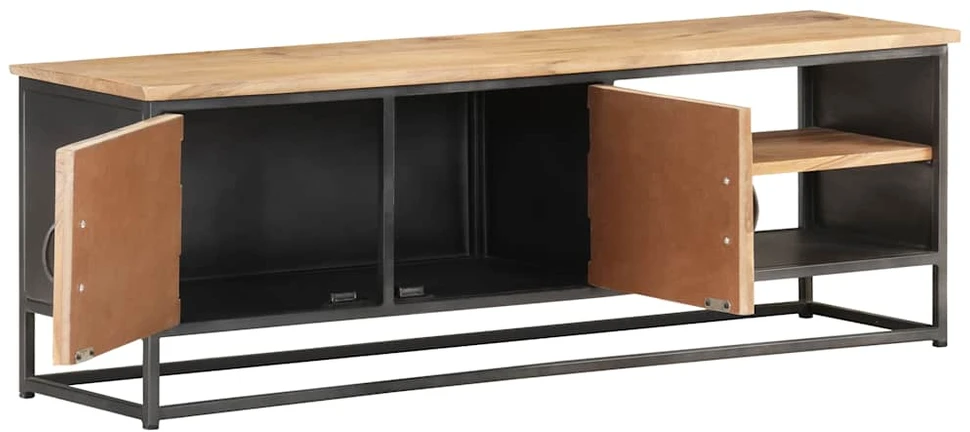 TV staliukas Televizoriaus spintelė, 120x30x40cm, akacijos medienos masyvas