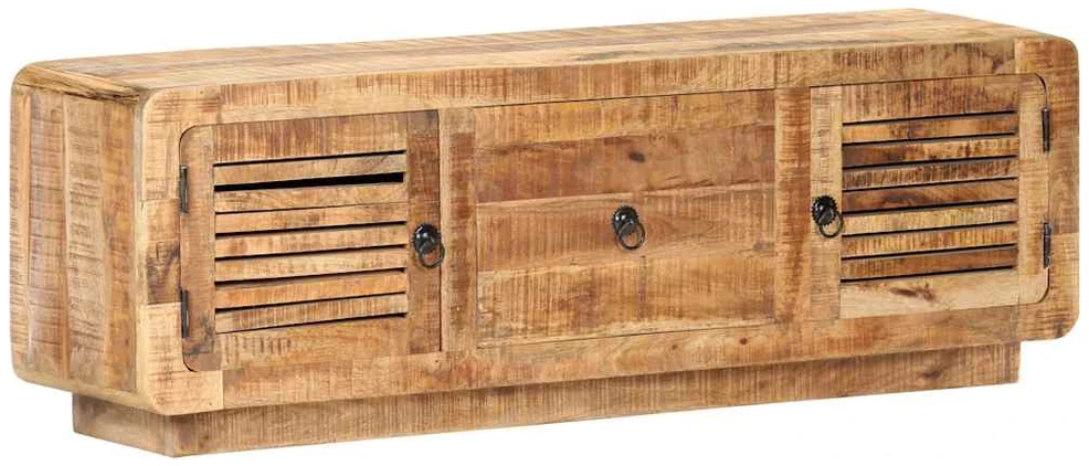 TV staliukas Televizoriaus spintelė, 120x30x40cm, neapdorota mango mediena