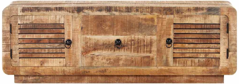 TV staliukas Televizoriaus spintelė, 120x30x40cm, neapdorota mango mediena