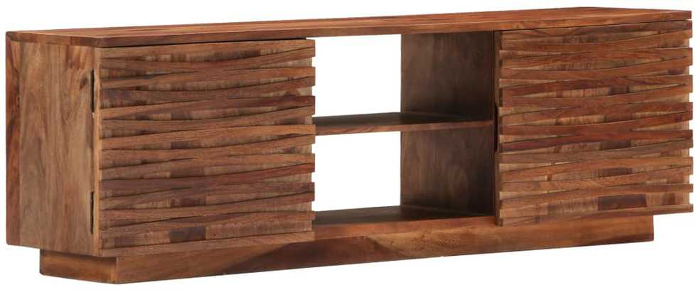 TV staliukas Televizoriaus spintelė, 120x30x40cm, rausv. dalb. med. mas.