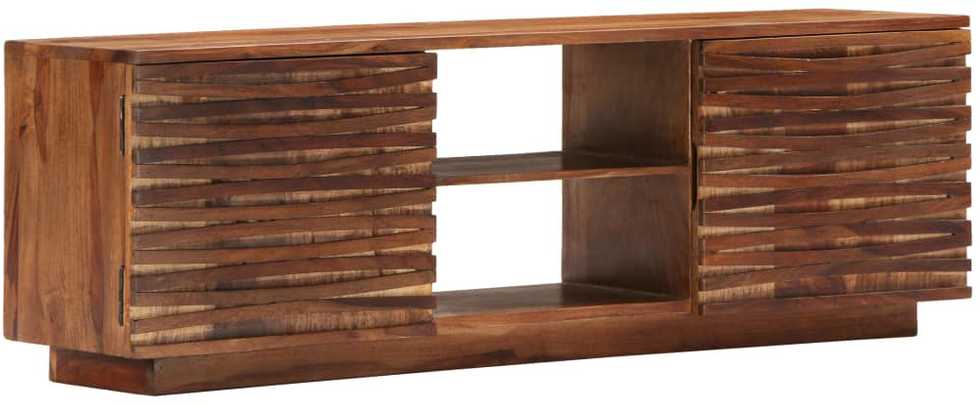 TV staliukas Televizoriaus spintelė, 120x30x40cm, rausv. dalb. med. mas.