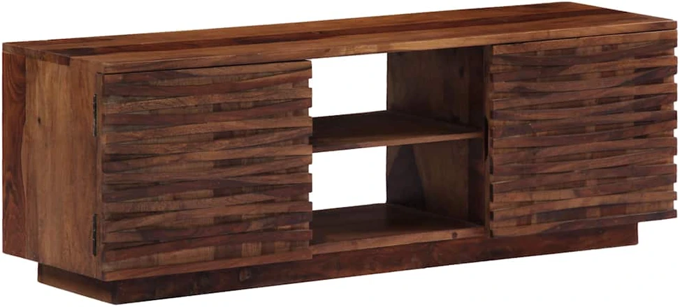 TV staliukas Televizoriaus spintelė, 120x30x40cm, rausv. dalb. med. mas.