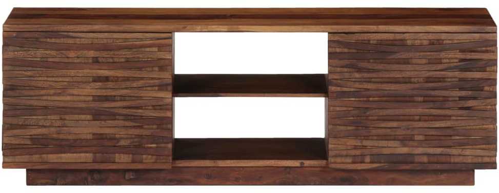 TV staliukas Televizoriaus spintelė, 120x30x40cm, rausv. dalb. med. mas.