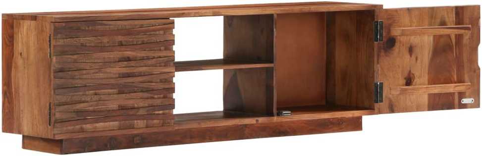 TV staliukas Televizoriaus spintelė, 120x30x40cm, rausv. dalb. med. mas.