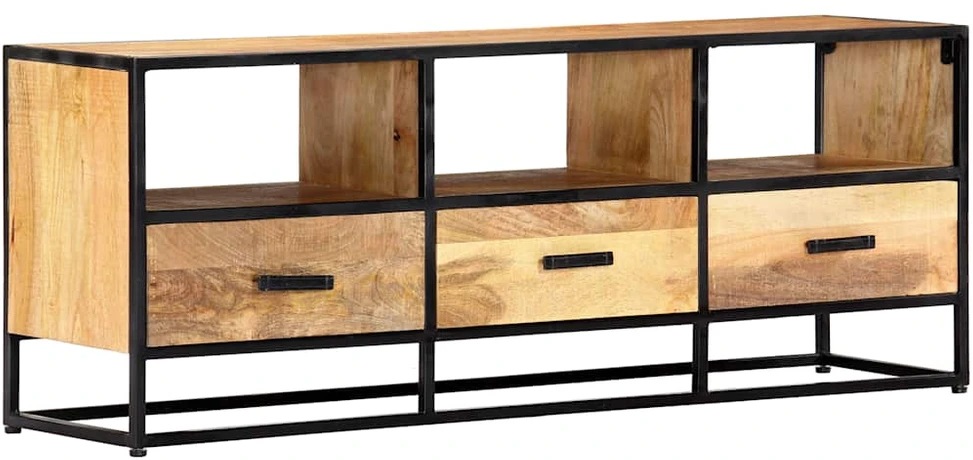 TV staliukas Televizoriaus spintelė, 120x30x45cm, mango medienos masyvas