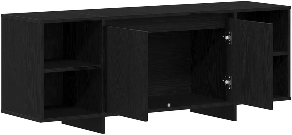 TV staliukas Televizoriaus spintelė 130 x 35 x 50 cm Juodojo ąžuolo
