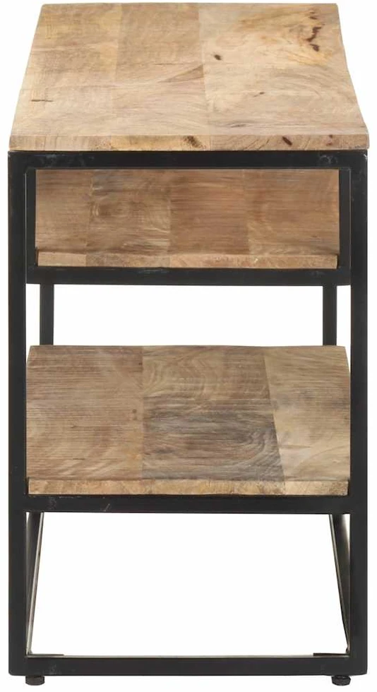 TV staliukas Televizoriaus spintelė, 130x30x45cm, neapdorota mango mediena