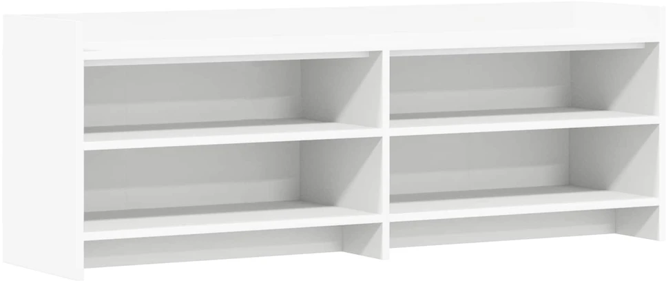 TV staliukas Televizoriaus spintelė 135 x 33 x 47 cm Balta Apdirbta mediena