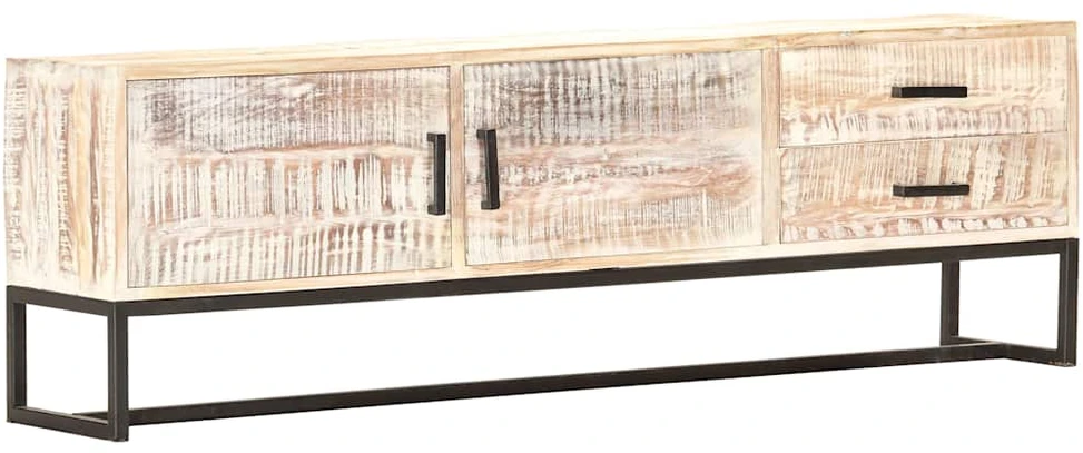 TV staliukas Televizoriaus spintelė, 140x30x45cm, akacijos medienos masyvas