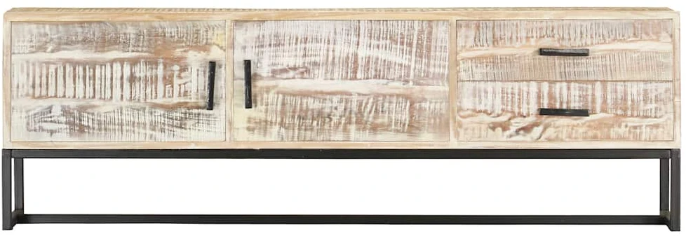 TV staliukas Televizoriaus spintelė, 140x30x45cm, akacijos medienos masyvas