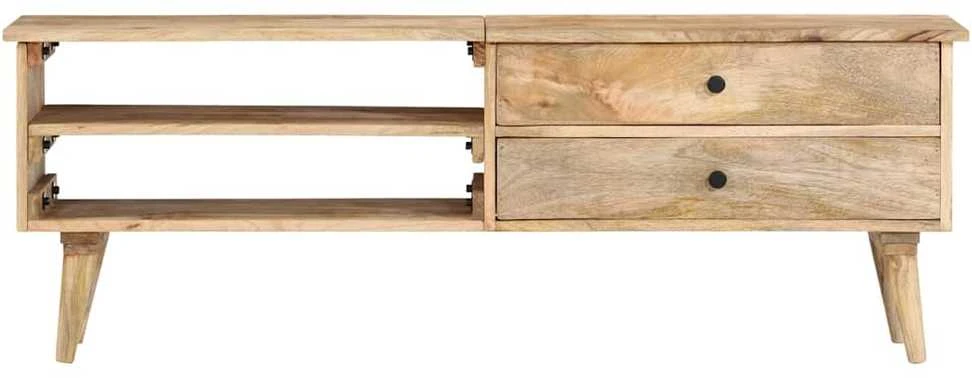 TV staliukas Televizoriaus spintelė, 140x30x50cm, mango medienos masyvas