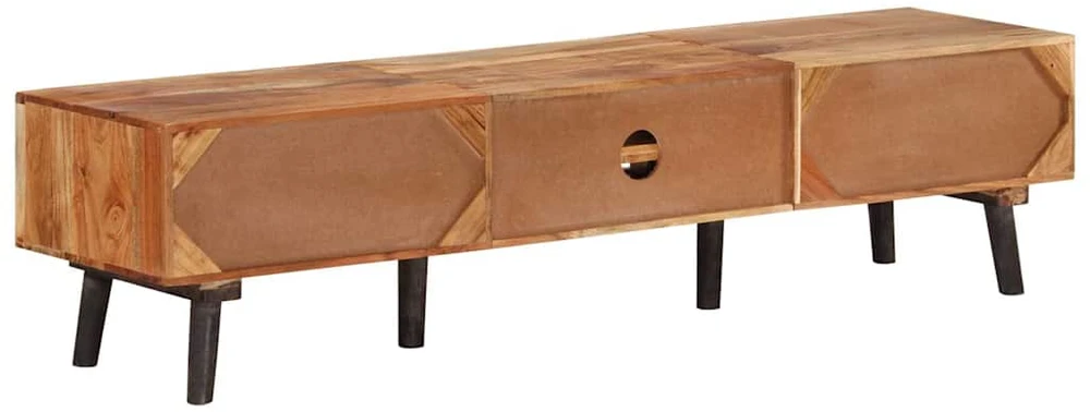 TV staliukas Televizoriaus spintelė, 145x35x35cm, akacijos medienos masyvas