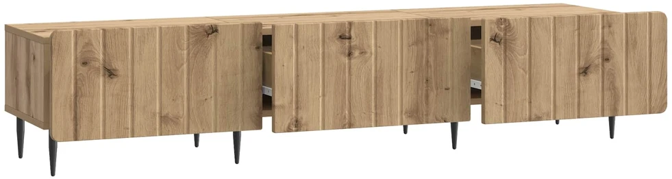 TV staliukas Televizoriaus spintelė 147 x 34,5 x 32 cm Artisano ąžuolo