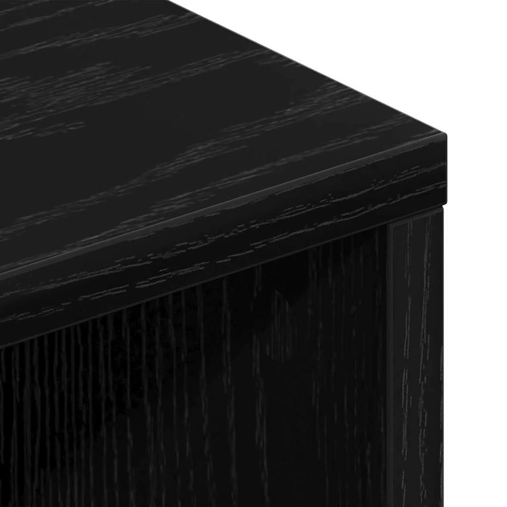 TV staliukas Televizoriaus spintelė 150 x 30 x 44,5 cm Juodas ąžuolas
