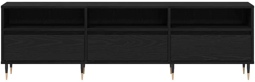 TV staliukas Televizoriaus spintelė 150 x 30 x 45 cm Juodas ąžuolas