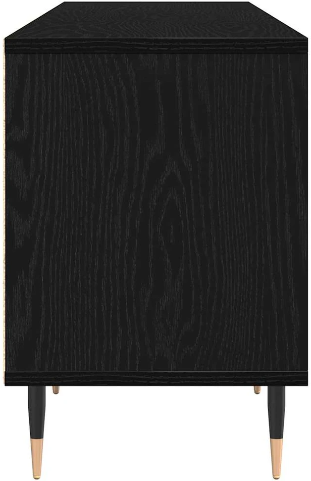 TV staliukas Televizoriaus spintelė 150 x 30 x 45 cm Juodas ąžuolas