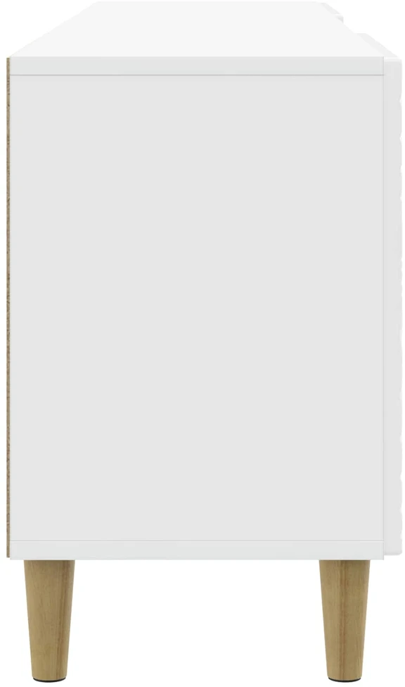 TV staliukas Televizoriaus spintelė 150 x 31 x 50 cm Itin blizgi balta