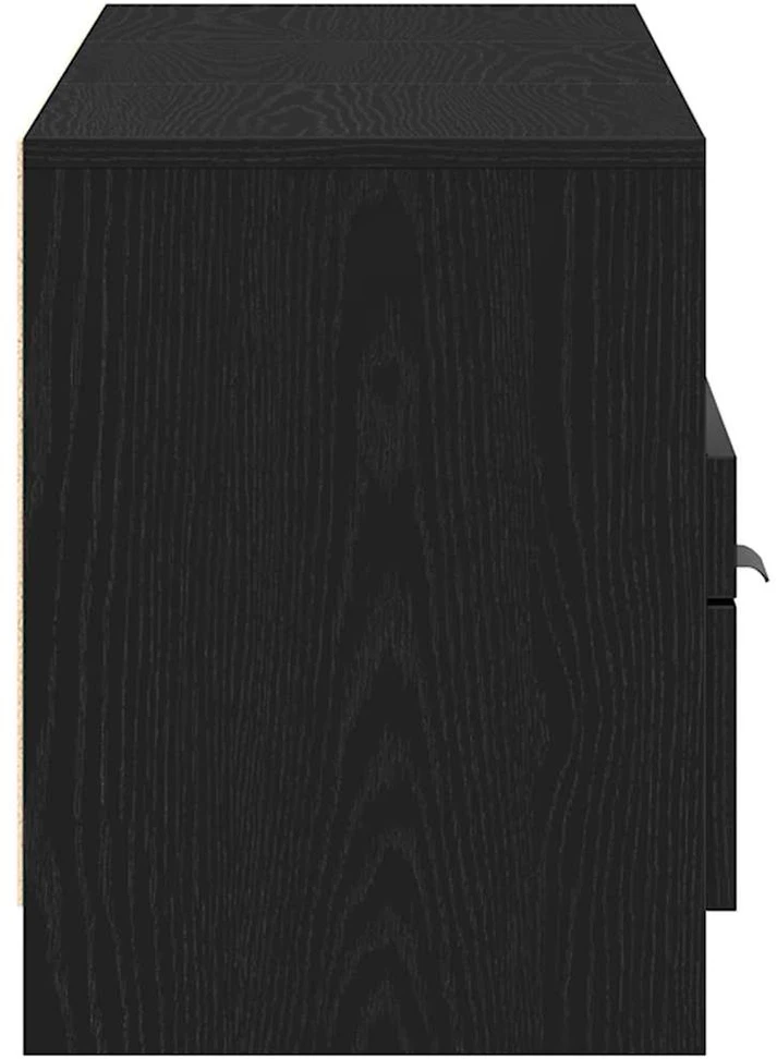 TV staliukas Televizoriaus spintelė 150 x 33,5 x 45 cm Juodas ąžuolas