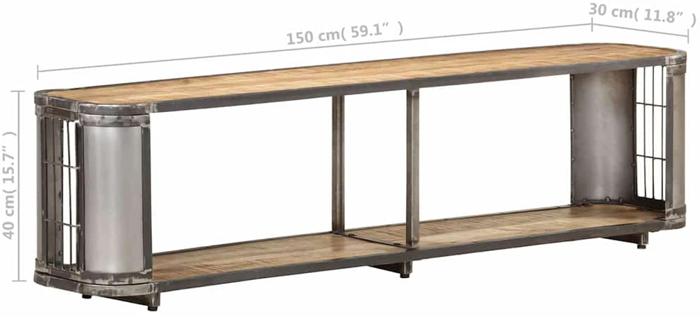 TV staliukas Televizoriaus spintelė, 150x30x40cm, mango medienos masyvas