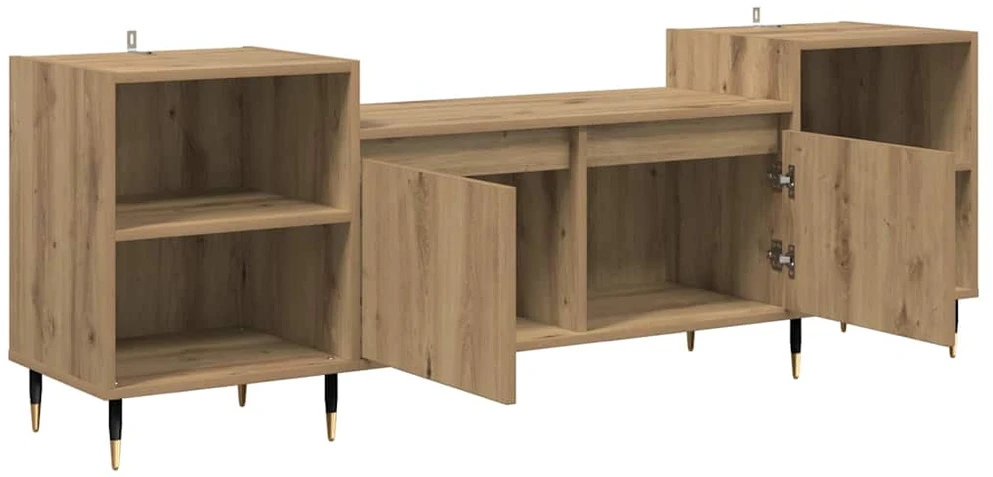 TV staliukas Televizoriaus spintelė 160 x 35 x 55 cm Amatininkų ąžuolas