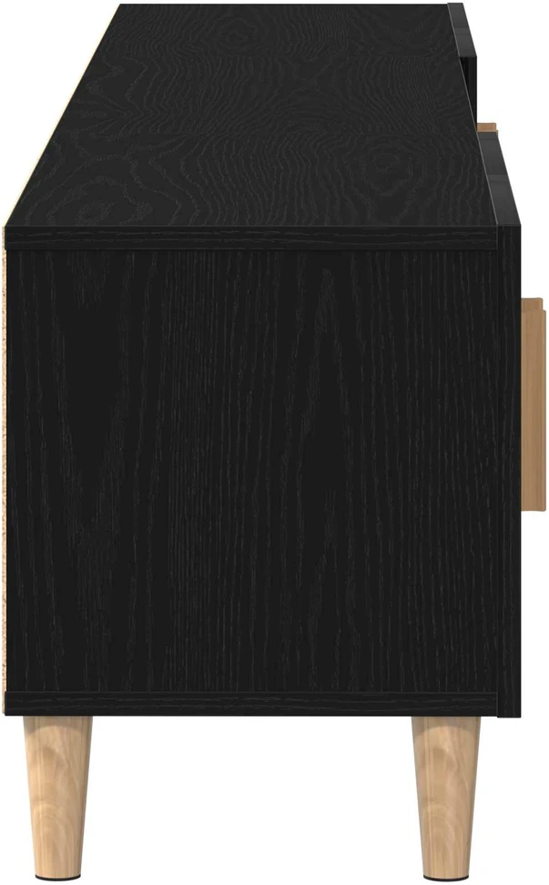 TV staliukas Televizoriaus spintelė 180 x 31,5 x 40 cm Juodas ąžuolas