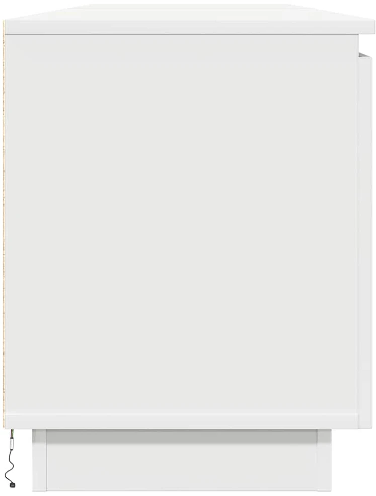TV staliukas Televizoriaus spintelė 180 x 38 x 49 cm Balta Apdirbta mediena