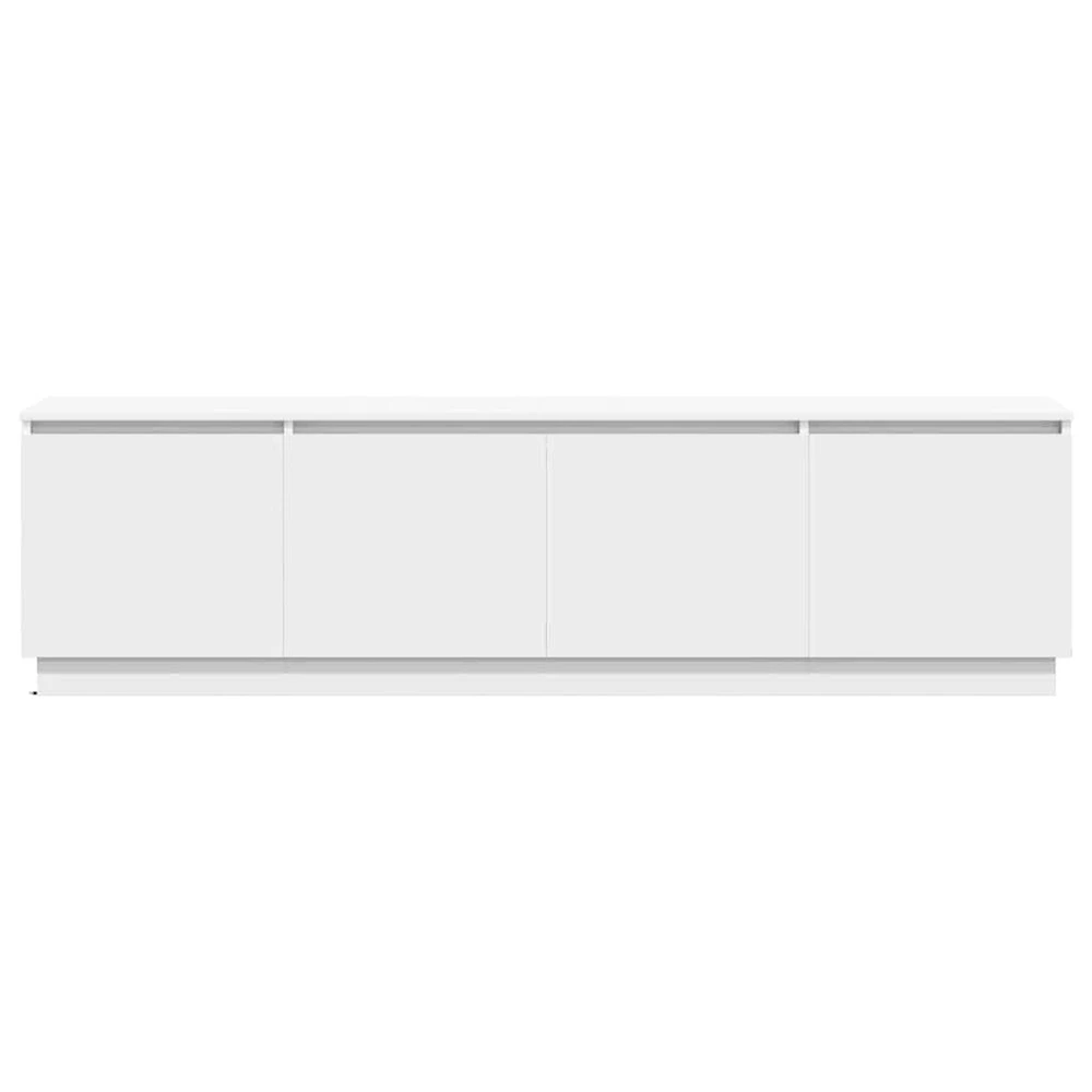 TV staliukas Televizoriaus spintelė 180 x 38 x 49 cm Balta Apdirbta mediena