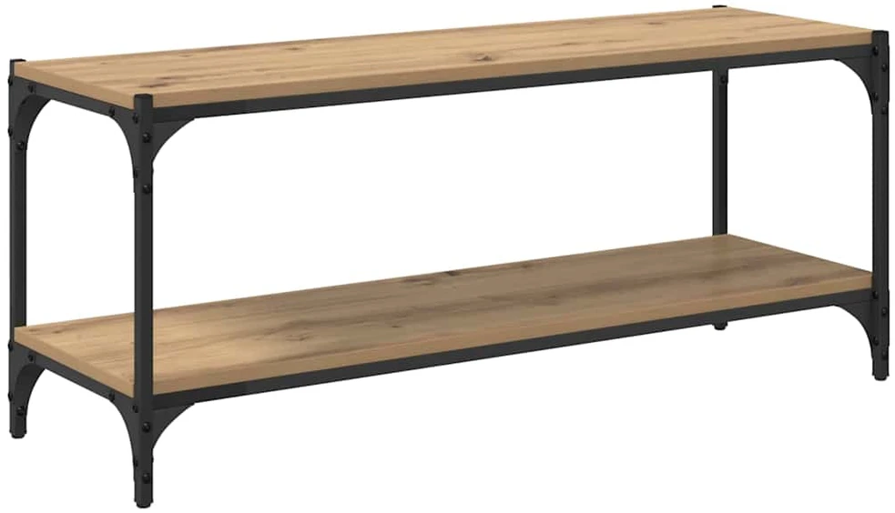 Televizoriaus spintelė 2 lygių 100x33x41cm Amatininkų ąžuolas