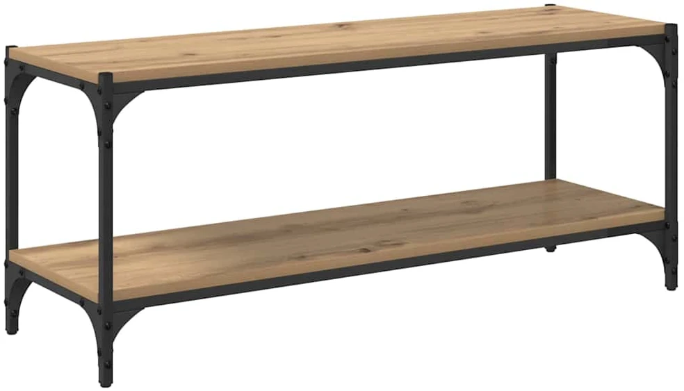 Televizoriaus spintelė 2 lygių 100x33x41cm Amatininkų ąžuolas