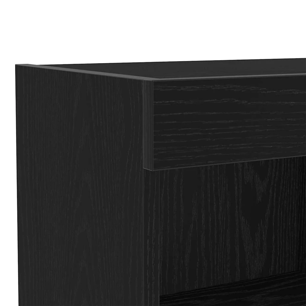 TV staliukas Televizoriaus spintelė 4 vnt. juoda ąžuolo Apdirbta mediena