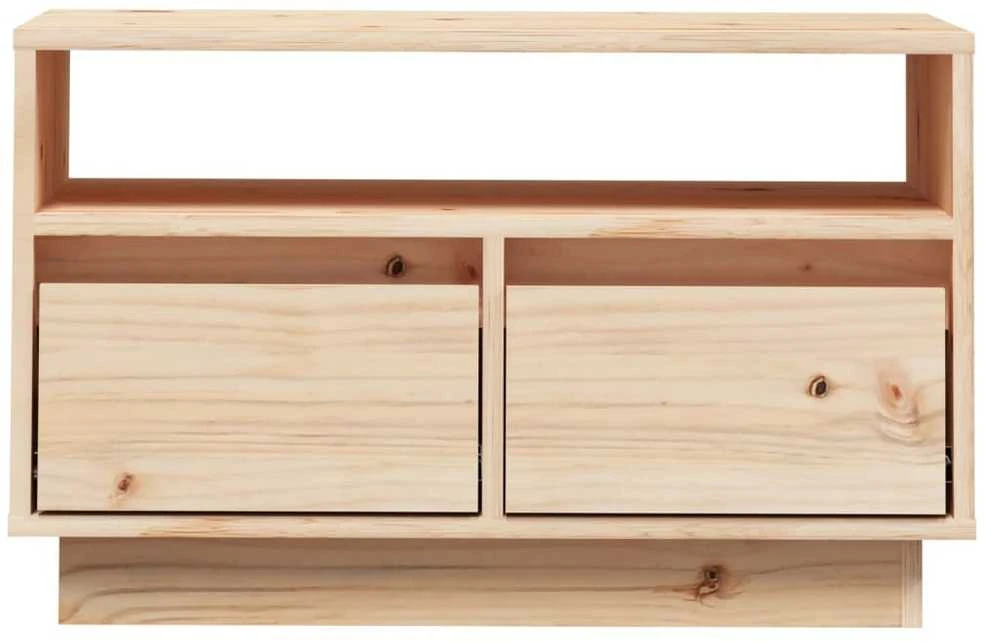 TV staliukas Televizoriaus spintelė, 60x35x37cm, pušies medienos masyvas