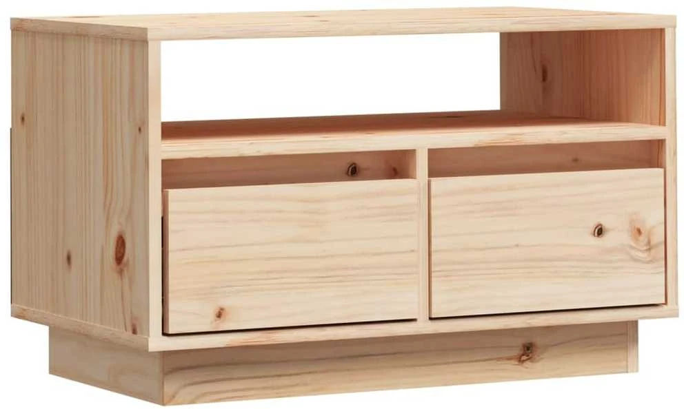 TV staliukas Televizoriaus spintelė, 60x35x37cm, pušies medienos masyvas