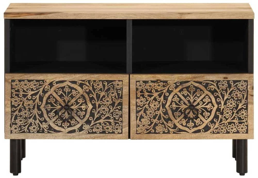 TV staliukas Televizoriaus spintelė, 70x33x46cm, mango medienos masyvas