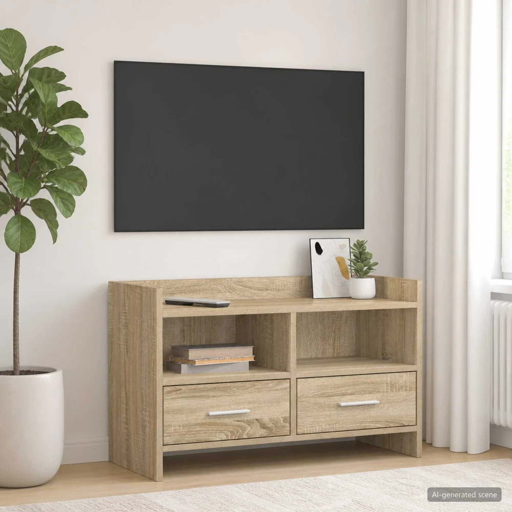 TV staliukas Televizoriaus spintelė 71,5 x 33 x 47 cm Sonoma ąžuolas
