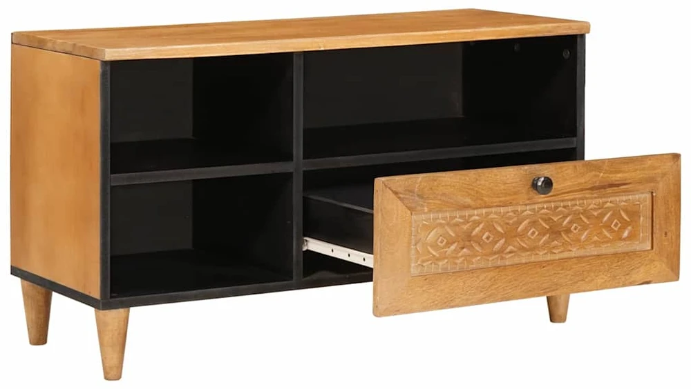 Televizoriaus spintelė 80 x 33 x 46 cm Kietas mango medis
