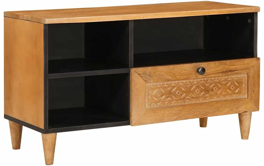 Televizoriaus spintelė 80 x 33 x 46 cm Kietas mango medis