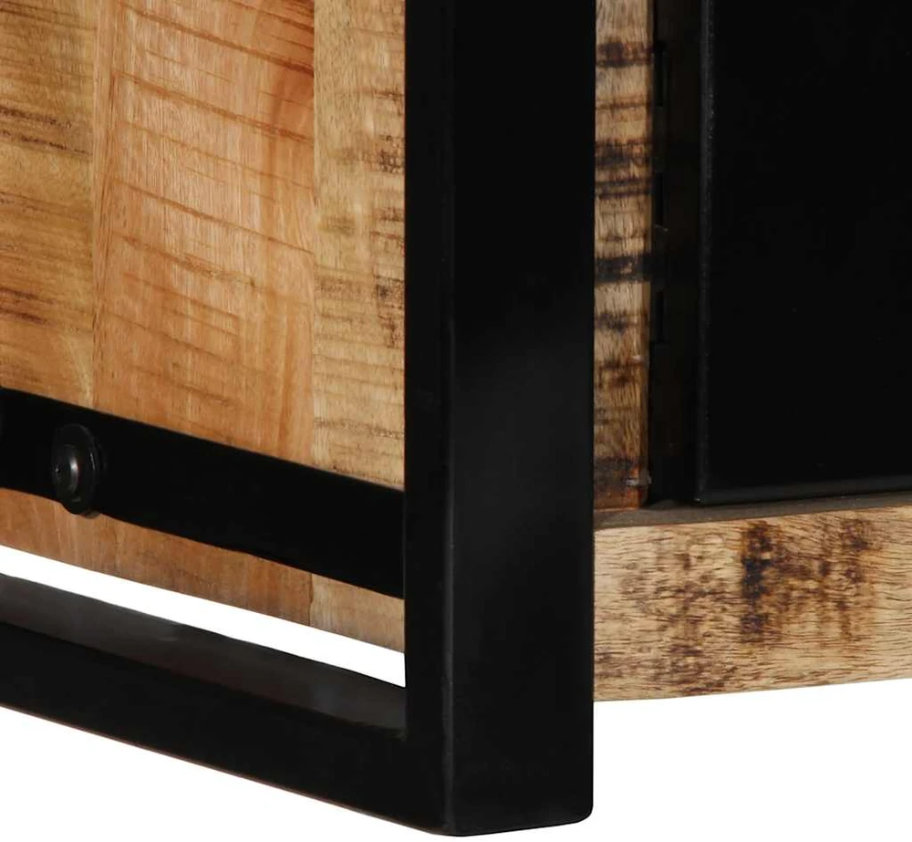 TV staliukas televizoriaus spintelė 80x30x35 cm Masyvus Rough Wood Mango
