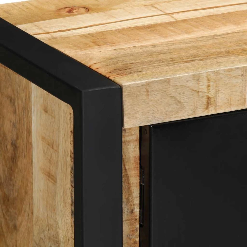 TV staliukas televizoriaus spintelė 80x30x35 cm Masyvus Rough Wood Mango
