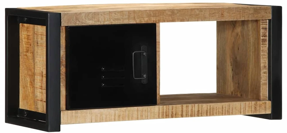 TV staliukas televizoriaus spintelė 80x30x35 cm Masyvus Rough Wood Mango
