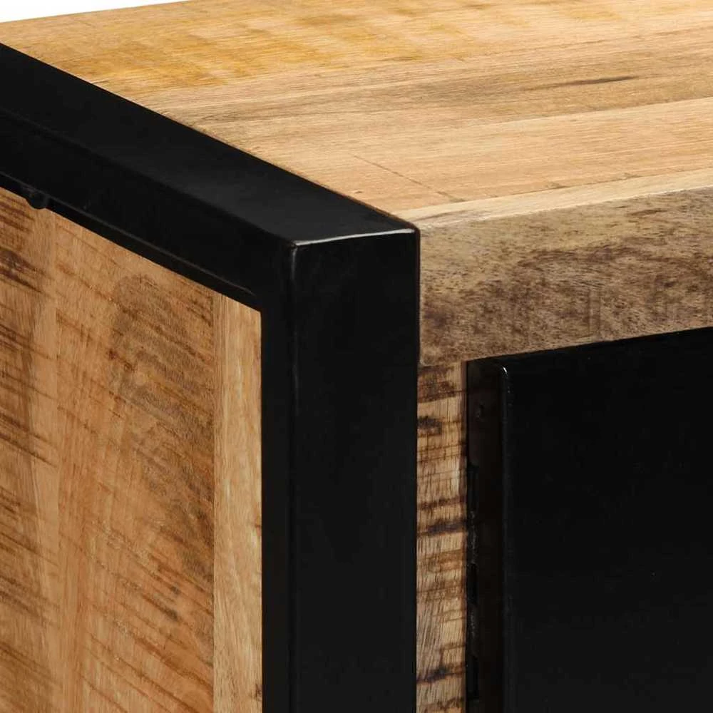 TV staliukas televizoriaus spintelė 80x30x35 cm Masyvus Rough Wood Mango