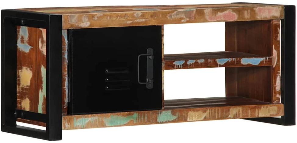 TV staliukas televizoriaus spintelė 80x30x35 cm Regeneruota medžio masyva