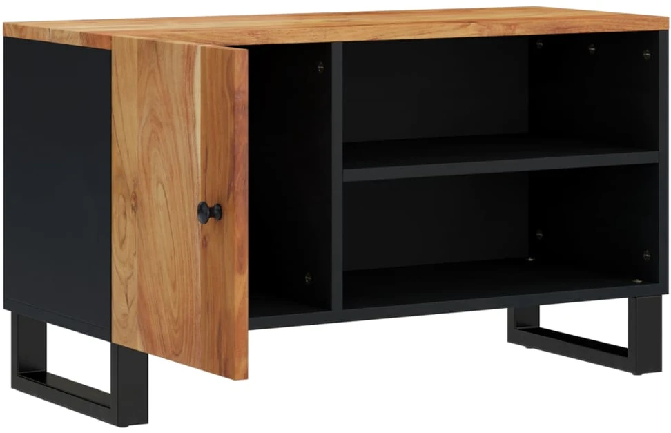 TV staliukas Televizoriaus spintelė, 80x33x46cm, akacija/apdirbta mediena