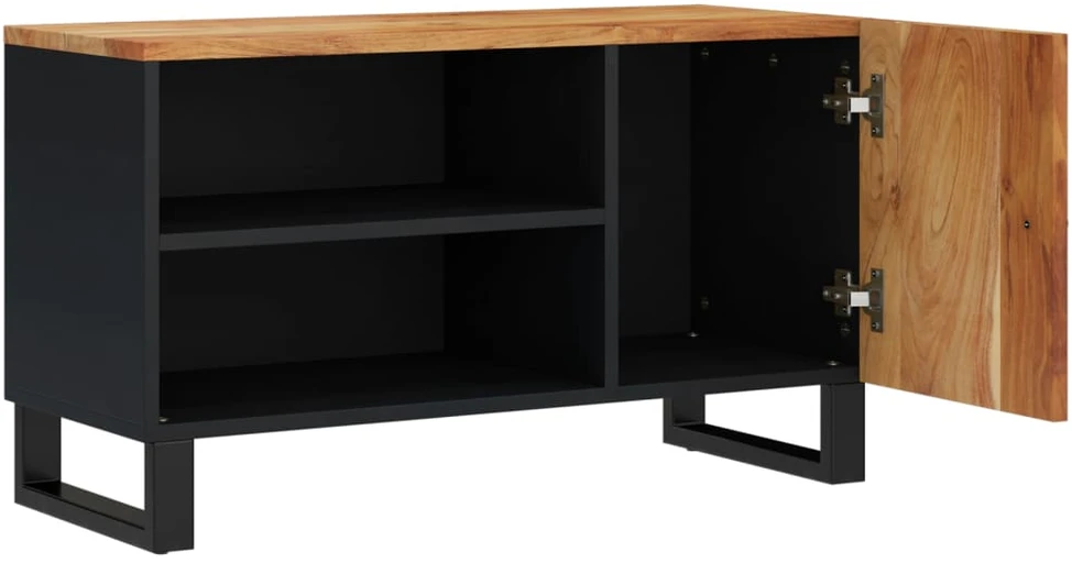 TV staliukas Televizoriaus spintelė, 80x33x46cm, akacija/apdirbta mediena