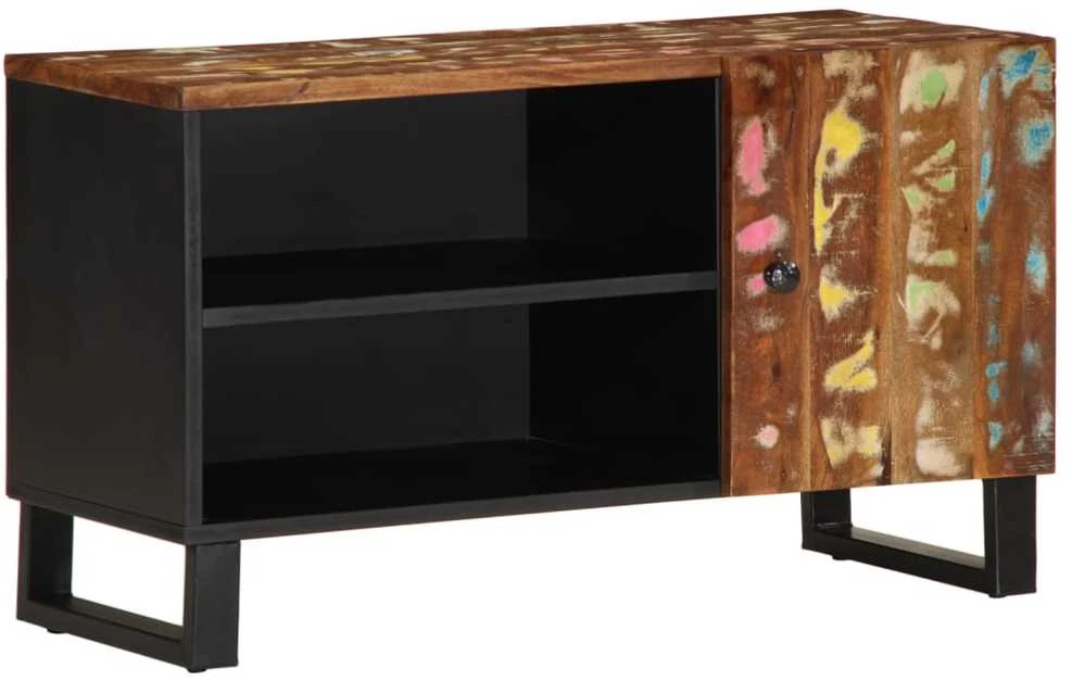TV staliukas Televizoriaus spintelė, 80x33x46cm, perdirbta/apdirbta mediena