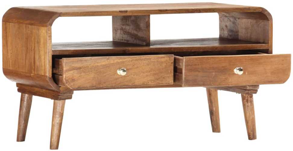 TV staliukas Televizoriaus spintelė, 90x35x47cm, mango medienos masyvas