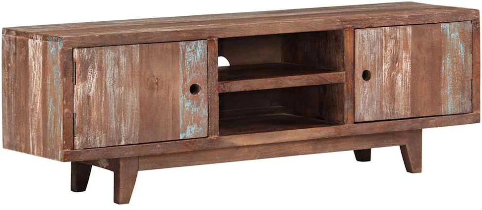 TV staliukas Televizoriaus spintelė, akacijos mediena, 118x30x40cm
