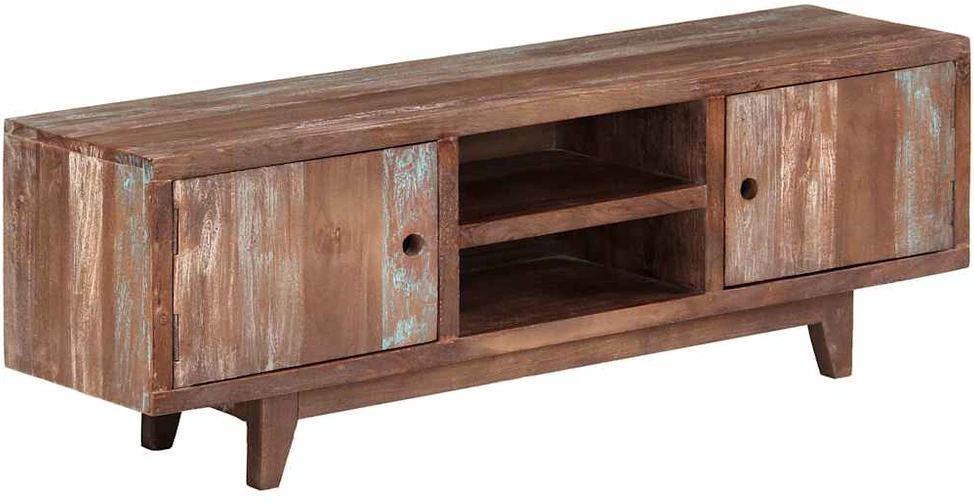 TV staliukas Televizoriaus spintelė, akacijos mediena, 118x30x40cm