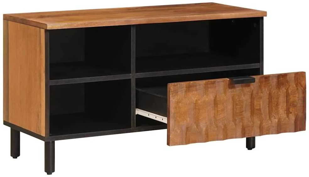 Televizoriaus spintelė Akacijos ruda apdaila 80 x 33 x 46 cm