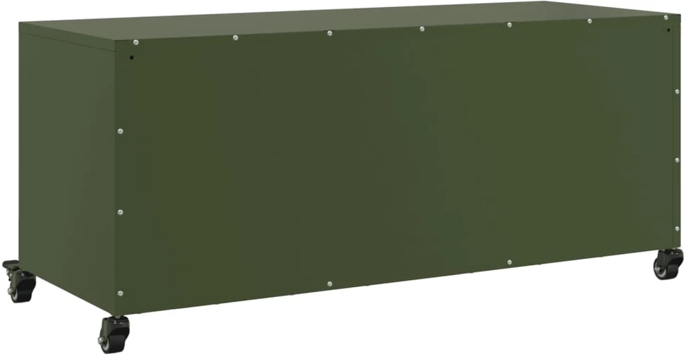TV staliukas Televizoriaus spintelė, alyvuogių, 100,5x39x43,5cm, plienas