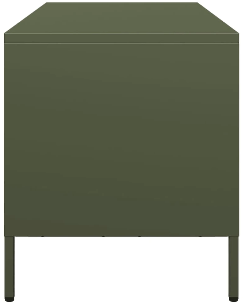 TV staliukas Televizoriaus spintelė, alyvuogių, 101,5x39x43,5cm, plienas